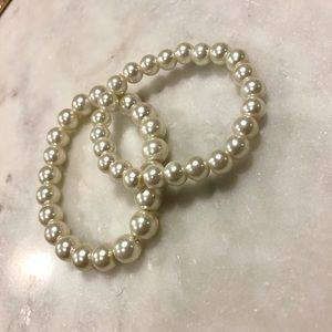 Vintage Heavy Pearl Bracelet Bundle